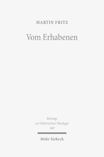 Cover image for Vom Erhabenen: Der Traktat 'Peri Hypsous' und seine asthetisch-religioese Renaissance im 18. Jahrhundert