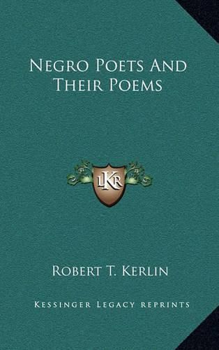 Cover image for Negro Poets and Their Poems