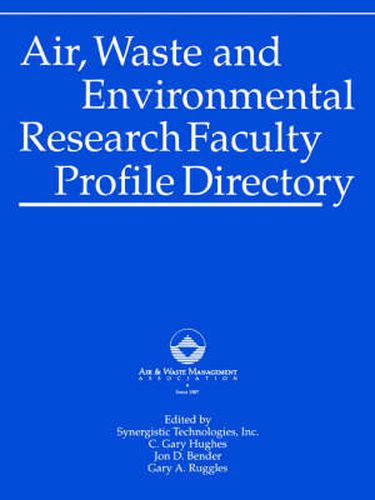 Cover image for Air Waste and Environmental Research Faculty Profile Directory