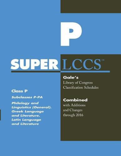 SUPERLCCS: Class P: Subclasses P-Pa: Philology and Linguistics (General), Greek Language and Literature