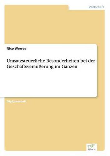 Cover image for Umsatzsteuerliche Besonderheiten bei der Geschaftsverausserung im Ganzen