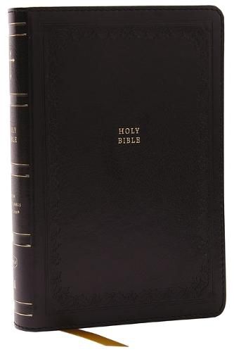 Cover image for NKJV, Compact Paragraph-Style Reference Bible, Leathersoft, Black, Red Letter, Comfort Print: Holy Bible, New King James Version