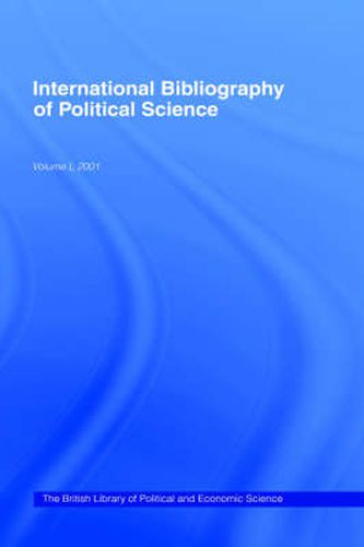 Cover image for IBSS: Political Science: 2001 Vol.50