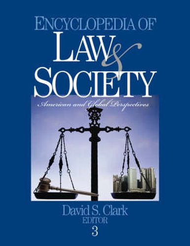 Cover image for Encyclopedia of Law and Society: American and Global Perspectives