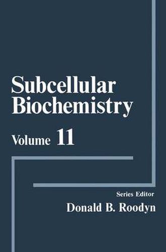 Cover image for Subcellular Biochemistry