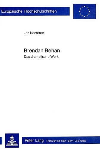 Cover image for Brendan Behan: Das Dramatische Werk