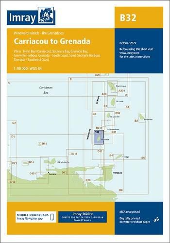 Cover image for Imray Chart B32: Carriacou to Grenada