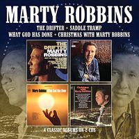 Cover image for The Drifter / Saddle Tramp / What God Has Done / Christmas With Marty Robbins