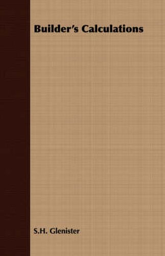 Cover image for Builder's Calculations