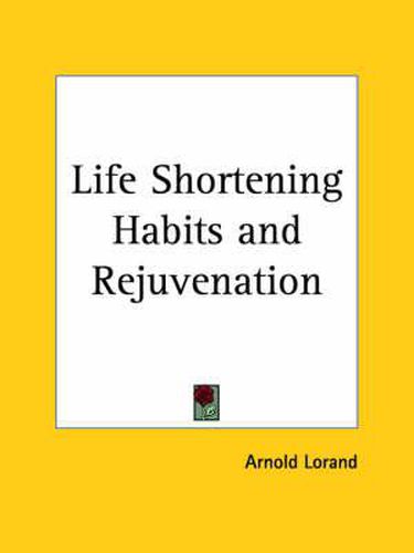 Cover image for Life Shortening Habits