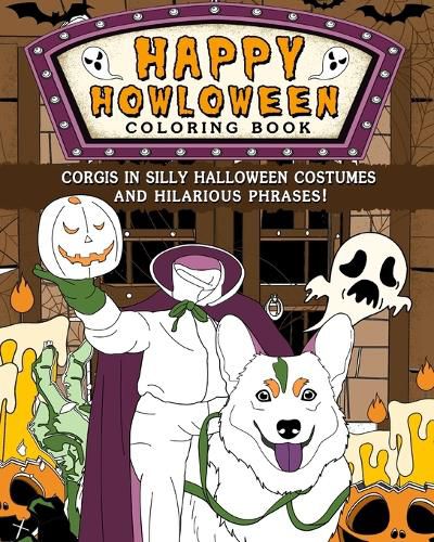 Cover image for Corgis Happy Howloween Coloring Book