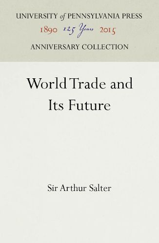 Cover image for World Trade and Its Future