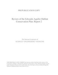 Cover image for Review of the Edwards Aquifer Habitat Conservation Plan: Report 2