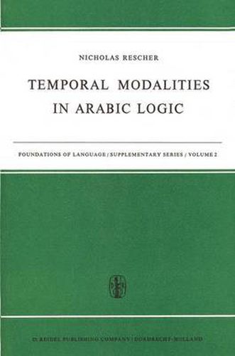 Cover image for Temporal Modalities in Arabic Logic