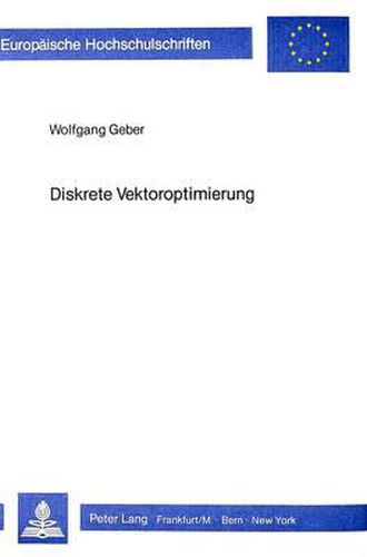 Cover image for Diskrete Vektoroptimierung