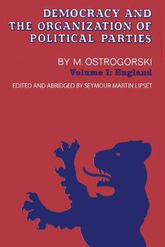 Cover image for Democracy and the Organization of Political Parties