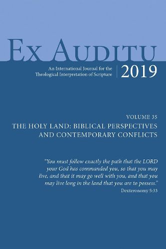 Cover image for Ex Auditu - Volume 35: An International Journal for the Theological Interpretation of Scripture