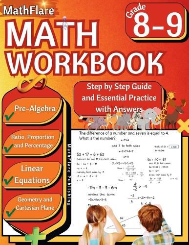 Cover image for MathFlare - Math Workbook 8th and 9th Grade