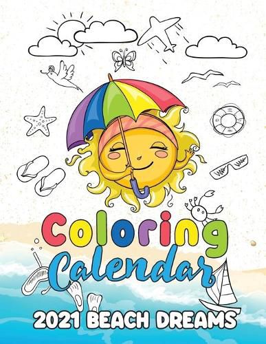 Cover image for Coloring Calendar 2021 Beach Dreams