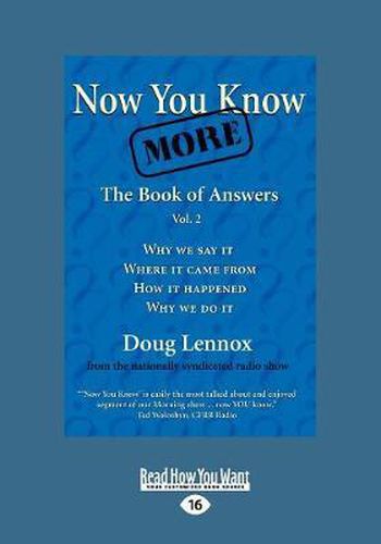 Cover image for Now You Know More: The Book of Answers, Vol. 2
