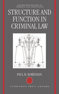 Cover image for Structure and Function in Criminal Law