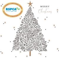 Cover image for Christmas Tree RSPCA Charity Xmas Cards pk10 2024 [HS-XCP24006]