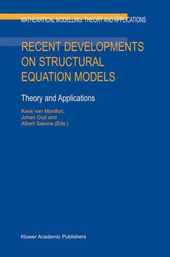 Cover image for Recent Developments on Structural Equation Models: Theory and Applications