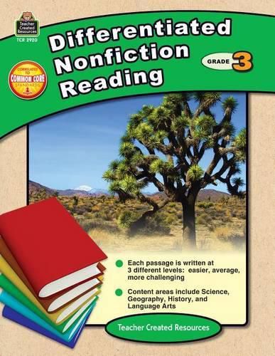 Cover image for Differentiated Nonfiction Reading Grade 3