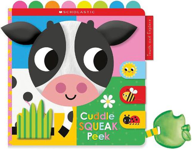 Cover image for Cuddle Squeak Peek Cloth Book: Scholastic Early Learners (Touch and Explore)