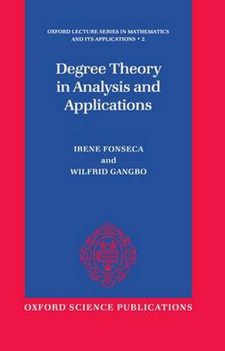 Cover image for Degree Theory in Analysis and Applications