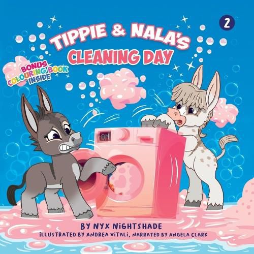 Cover image for Tippie & Nala's Cleaning Day "Bonus Colouring Book Inside"