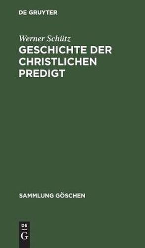 Cover image for Geschichte der christlichen Predigt