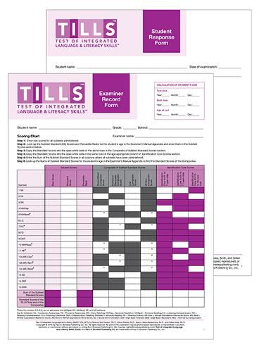 Cover image for Test of Integrated Language and Literacy Skills (TM) (TILLS (TM)) Forms Set