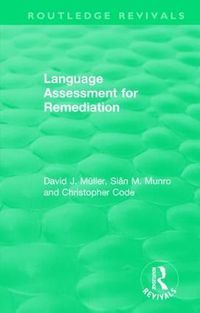 Cover image for Language Assessment for Remediation (1981)
