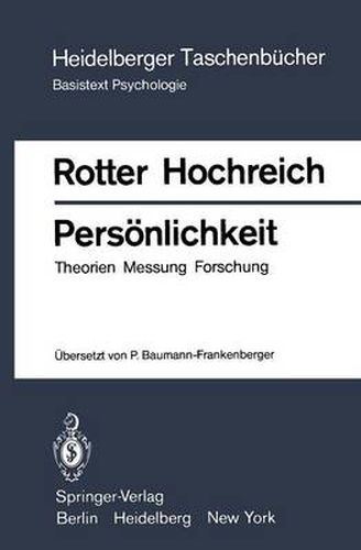 Persoenlichkeit: Theorien Messung Forschung