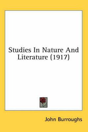 Cover image for Studies in Nature and Literature (1917)