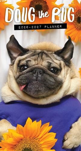 Doug the Pug 2-Year 2026-27 3.5 X 6.5 Monthly Pocket Planner