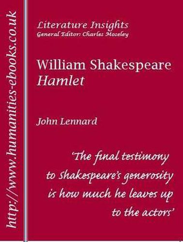 Cover image for William Shakespeare  Hamlet