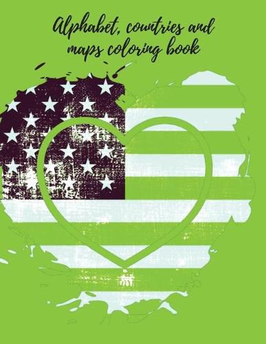 Cover image for Alphabet, countries and maps coloring book.