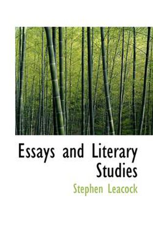 Cover image for Essays and Literary Studies