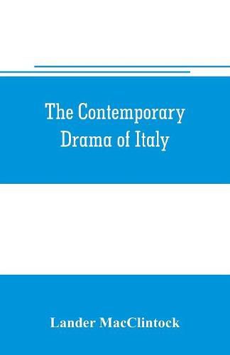 Cover image for The contemporary drama of Italy
