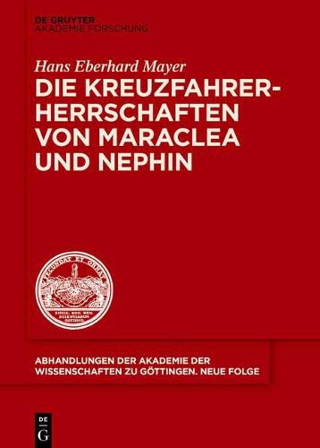 Cover image for Die Kreuzfahrerherrschaften von Maraclea und Nephin