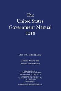 Cover image for United States Government Manual 2018