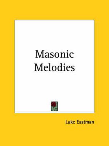 Cover image for Masonic Melodies (1818)