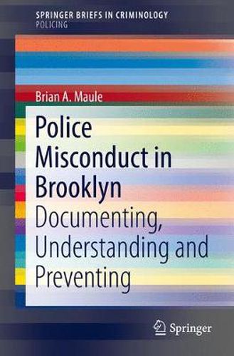 Cover image for Police Misconduct in Brooklyn: Documenting, Understanding and Preventing