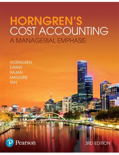 Cover image for Horngren's Cost Accounting: A Managerial Emphasis