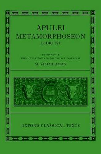 Cover image for Apulei Metamorphoseon Libri XI