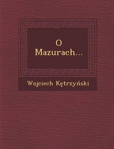Cover image for O Mazurach...