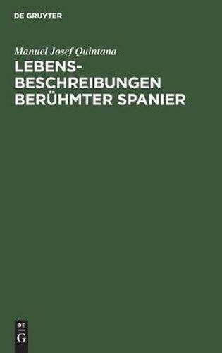 Cover image for Lebensbeschreibungen beruhmter Spanier