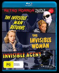 Cover image for Invisible Man Returns, The / Invisible Woman, The / Invisible Agent, The | Retro Horror #3